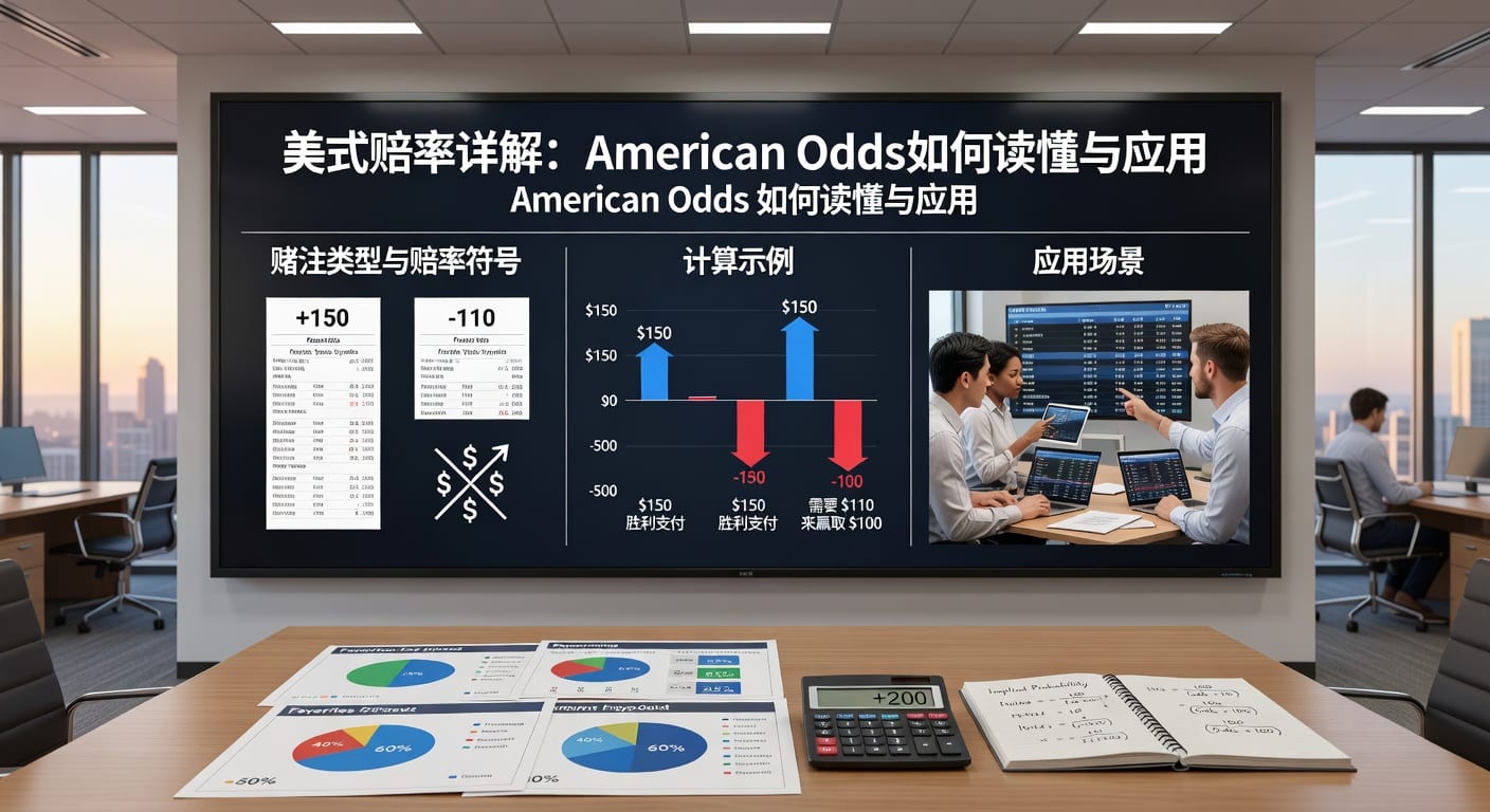 美式赔率 (American Odds) 详解：体育投注玩家必备指南 2026